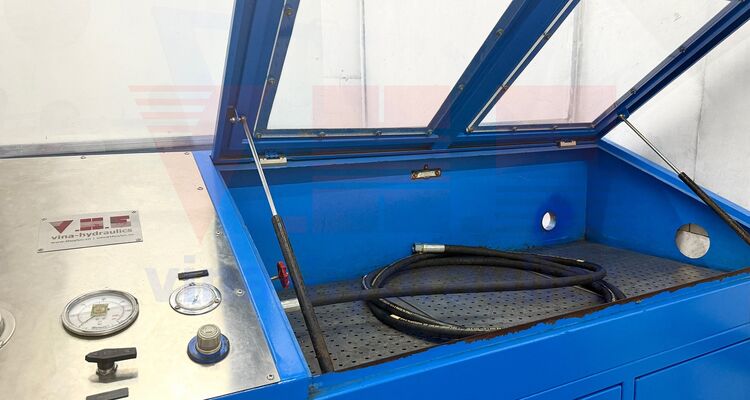 1/2'' BPK Parker high-pressure water spray hose crimped with 2 straight DIN fittings