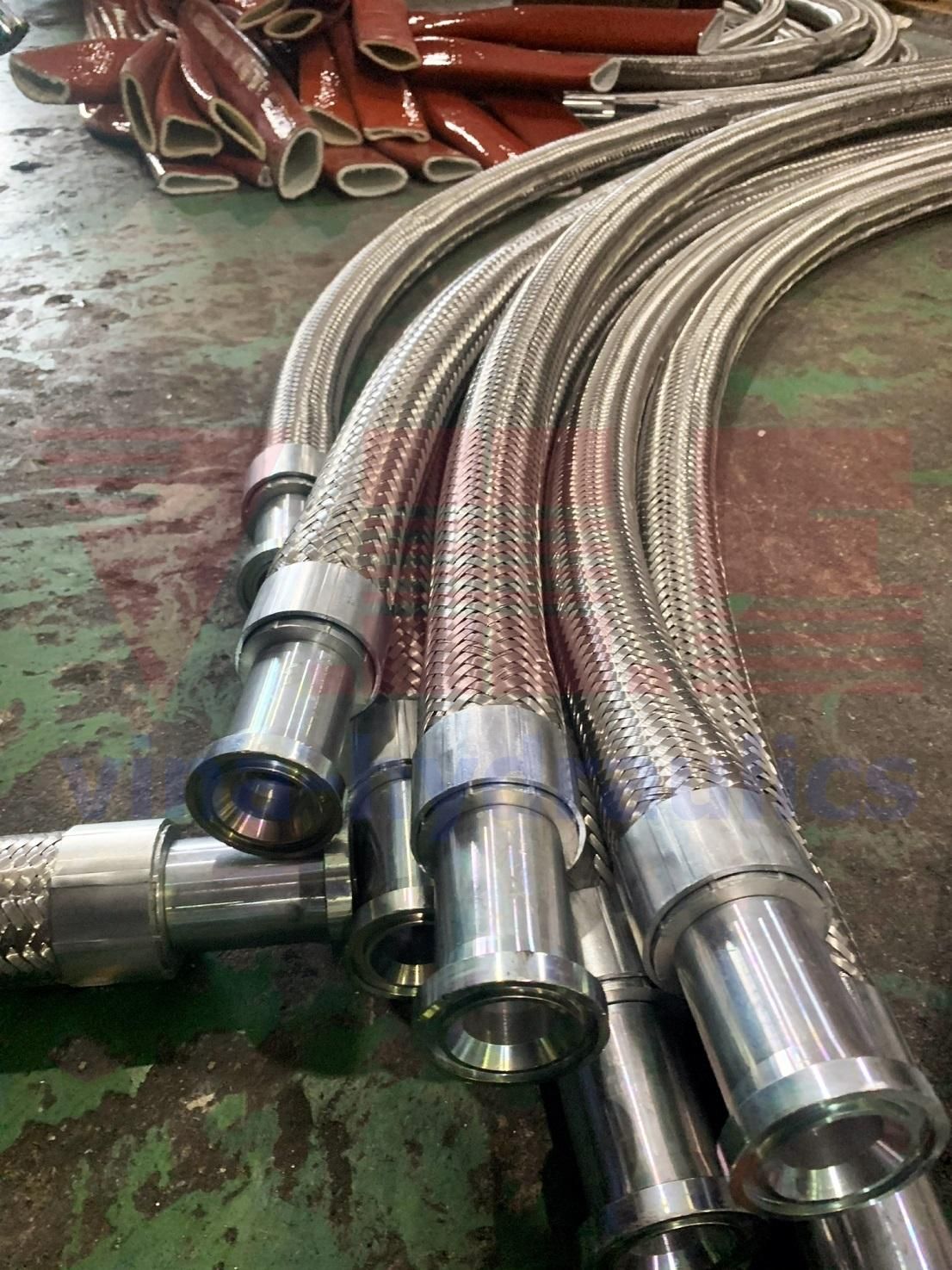 Bấm đầu bích thẳng SAE cho Ống Alfagomma 4 lớp Alfabiotech 5K Minetuff chính hãng