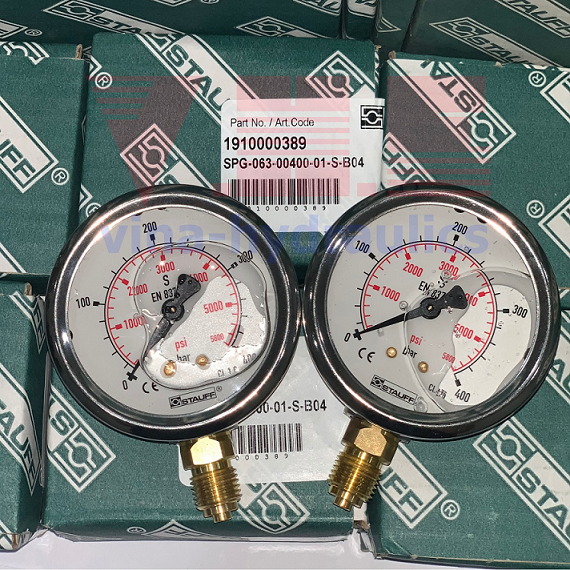 Đồng hồ đo áp lực D63 1910000389 Stauff chính hãng