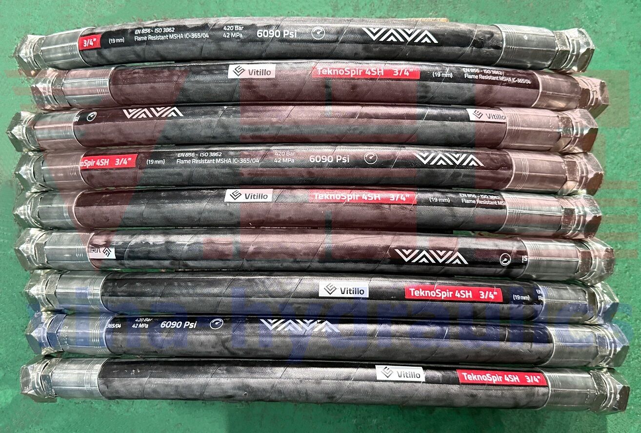 TeknoSpir 3/4'' 4-layer steel hoses 4SH