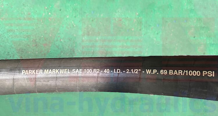 Machining 1 end rotating flange for Parker 301SN 2.1/2'' 2-layer steel oil hydraulic hose
