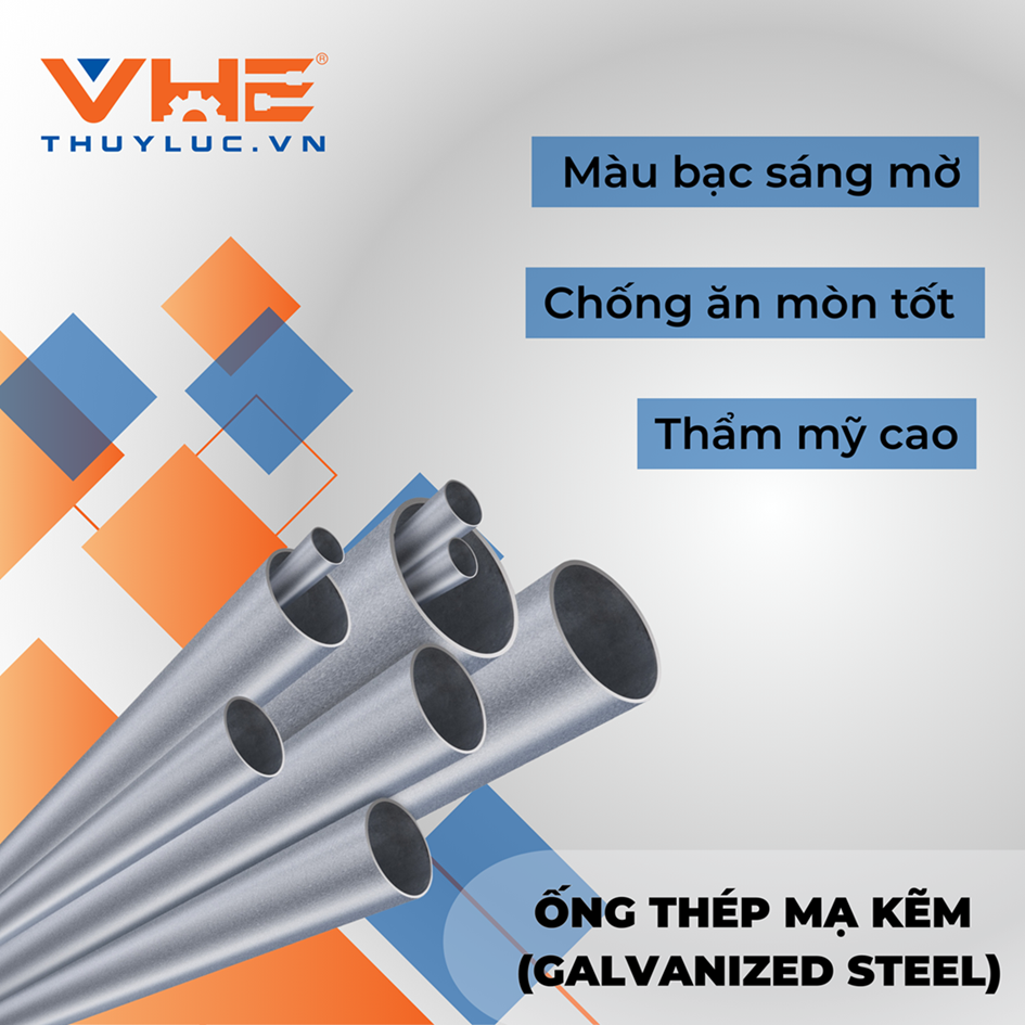Ống thép đúc mạ kẽm (Galvanized steel)