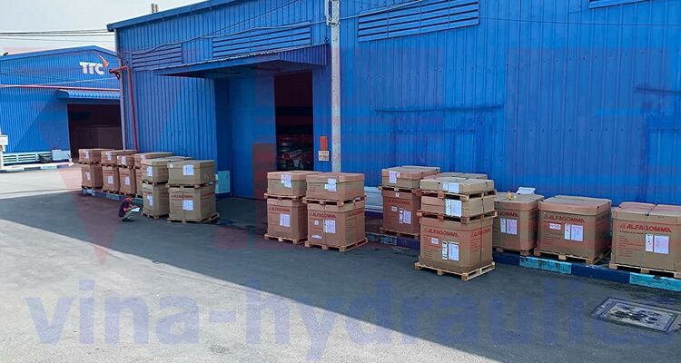 VHE nhập một Cont40 Ống thủy lực Alfagomma để phục vụ khách hàng