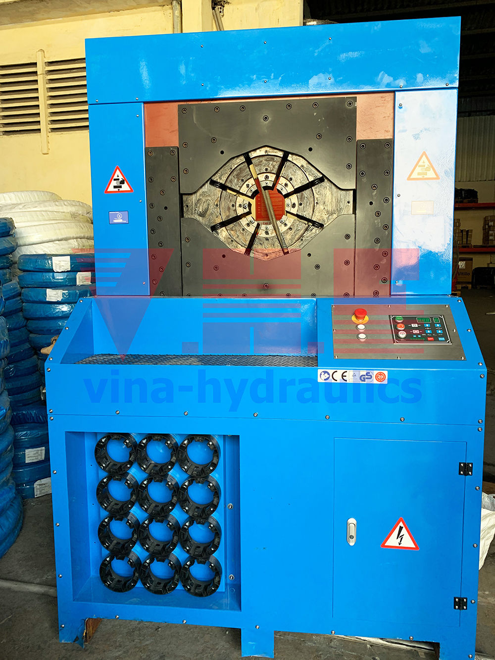 Máy bấm ống thủy lực 6 inch