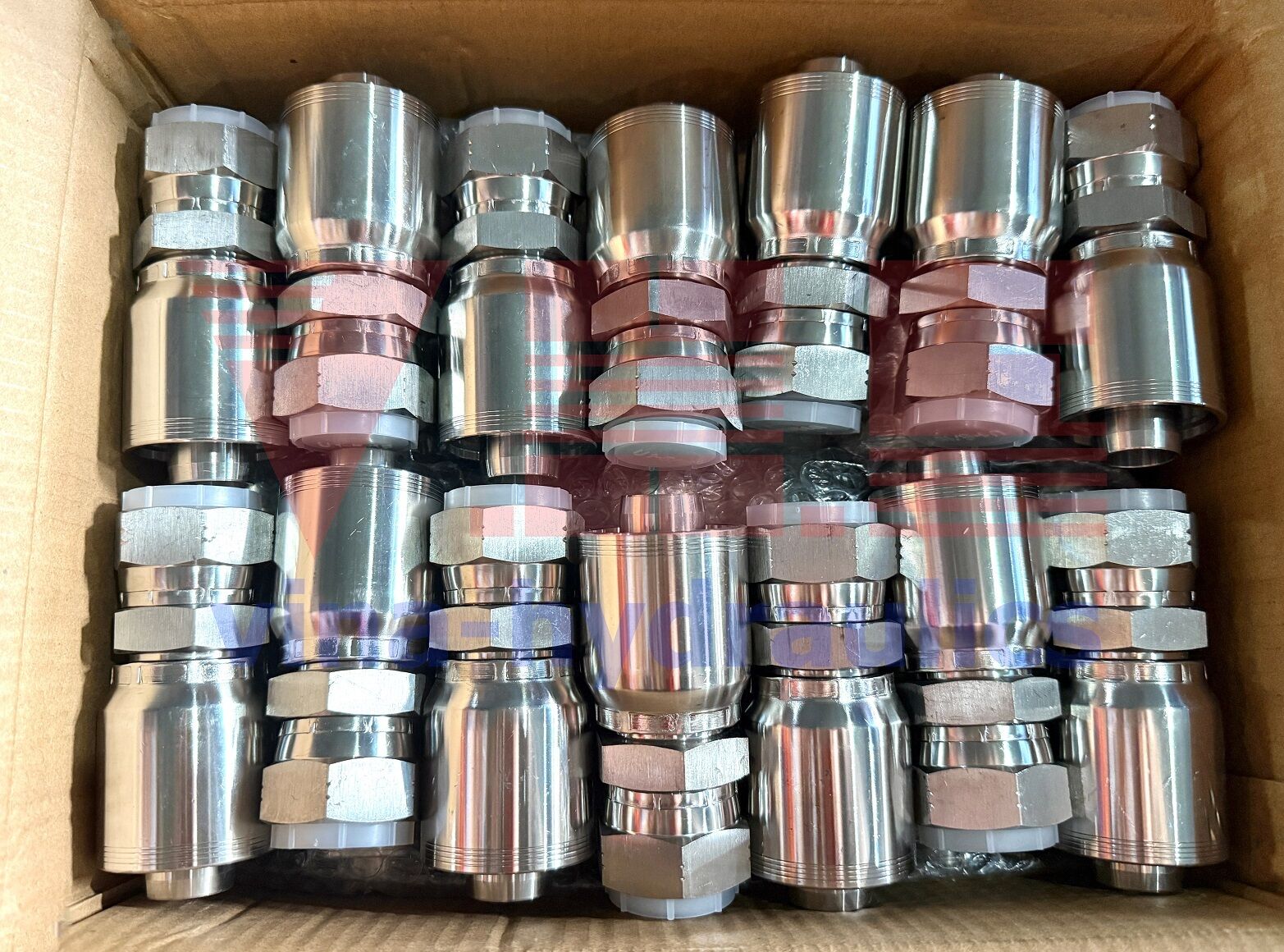 JIC SS316 stainless steel integral ferrule hydraulic fitting