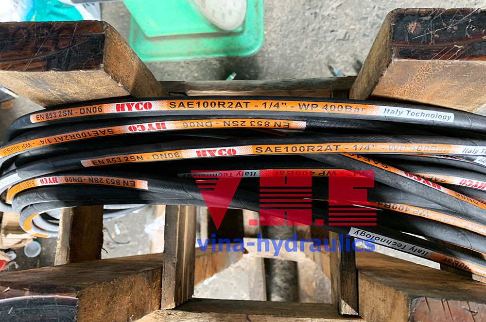 Ống tuy ô thủy lực 2 lớp bố thép HYCO SAE 100 R2AT