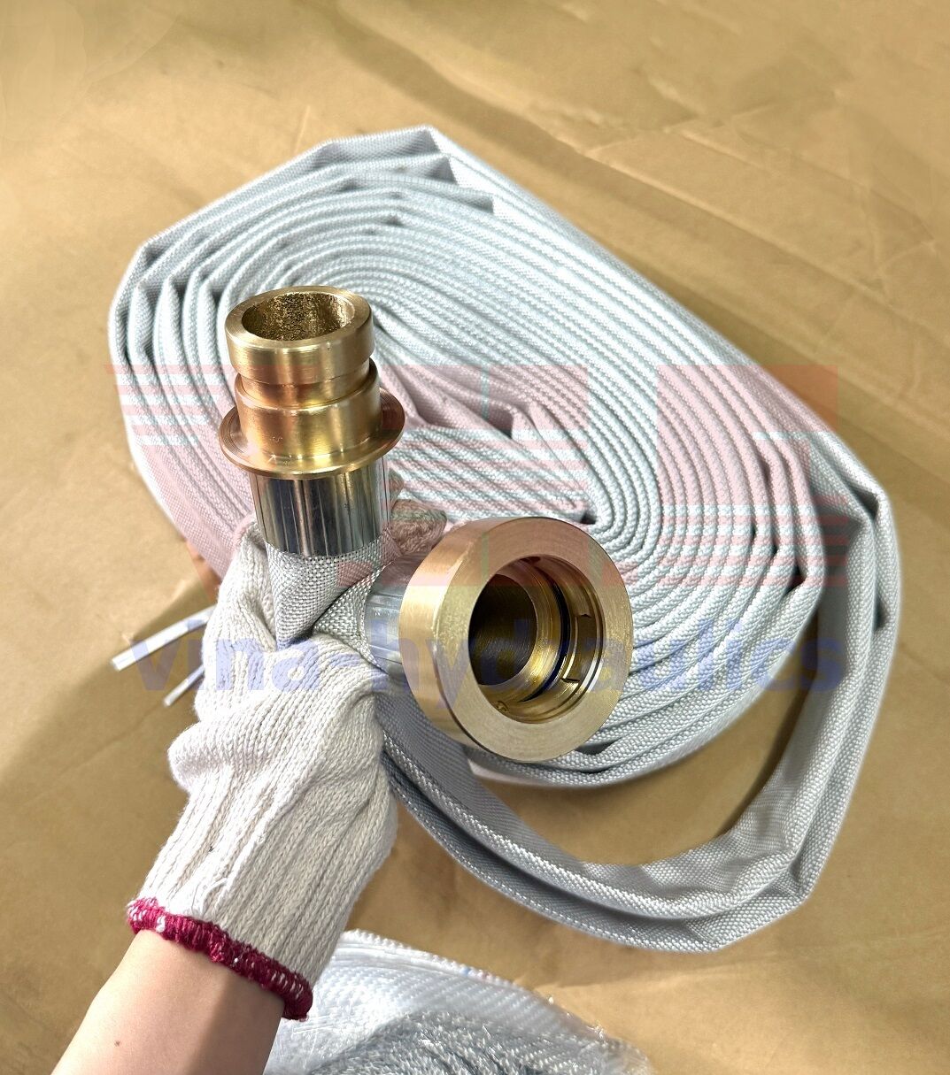 Crimping fire hoses