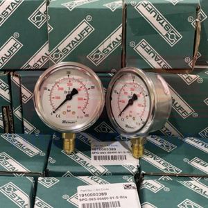 Đồng hồ đo áp lực Stauff D63, 400bar, chân đáy, 1910000389, SPG-063-00400-01-S-B04-3