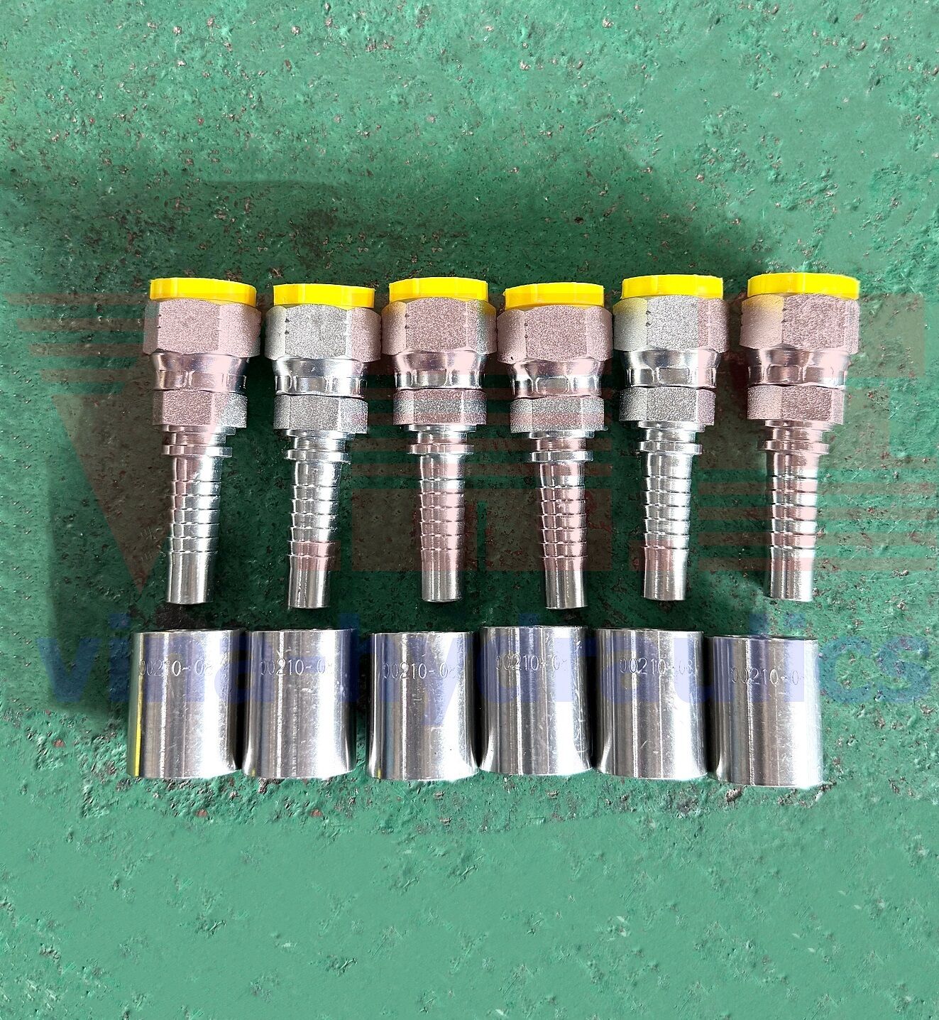 Ferrules, JIC crimping fitting for 2-layer 1/2'' hydraulic hose
