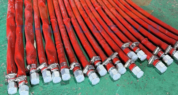 Tiếp tục tiếp nhận đơn hàng gia công bấm đầu DIN cho ống thủy lực 1/4'', 1/2'' và bọc PJ