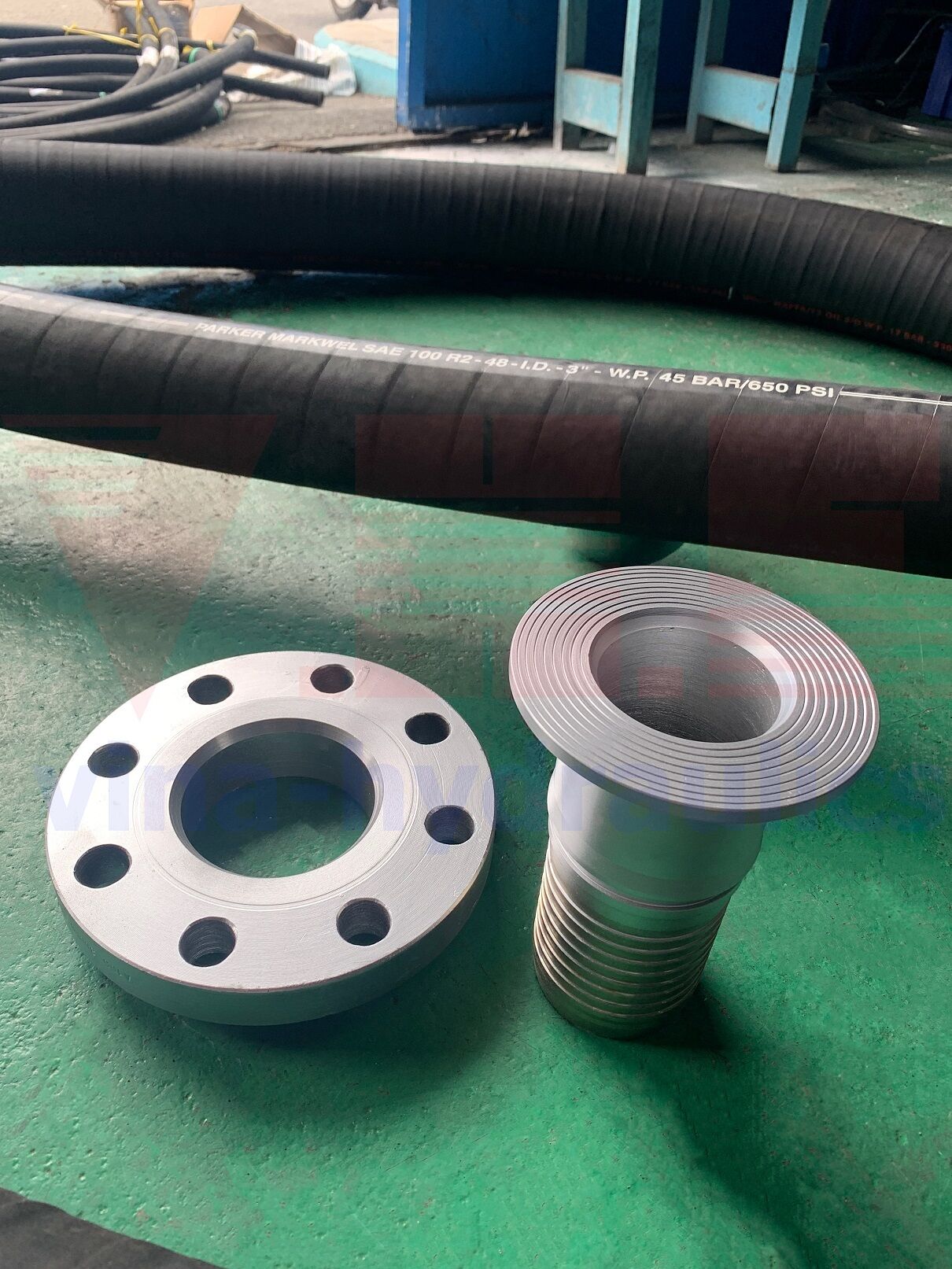 gia công bấm đầu Ansi cho ống mềm thủy lực Parker 2 lớp thép R2AT 3