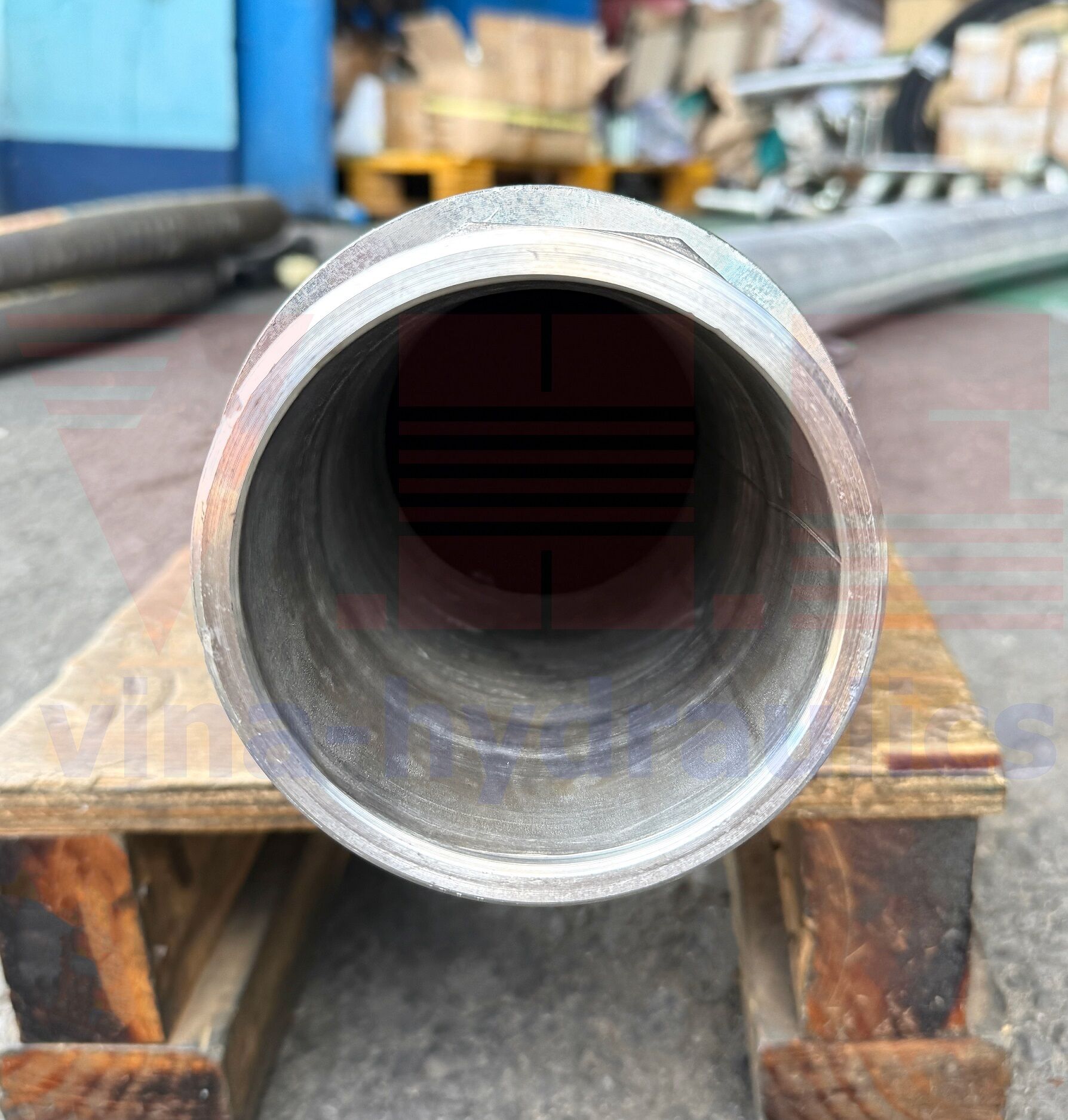 3-inch Alfagomma oil suction hose with two straight BSPT crimped ends and stainless steel wire braid
