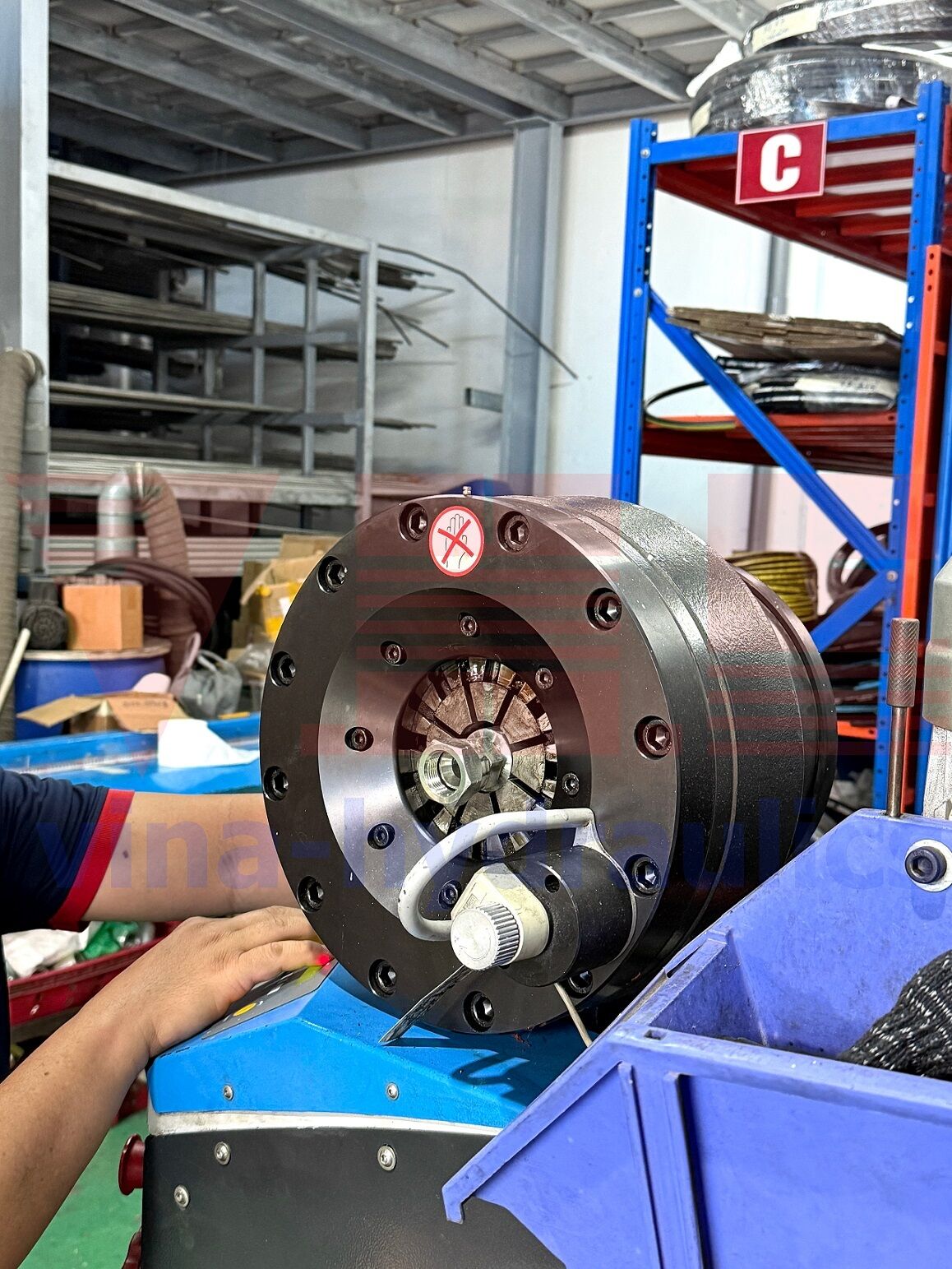 processes TeknoSpir 3/4'' 4-layer steel hoses 4SH, TS4SH12, 2-way JIS, L=530mm.