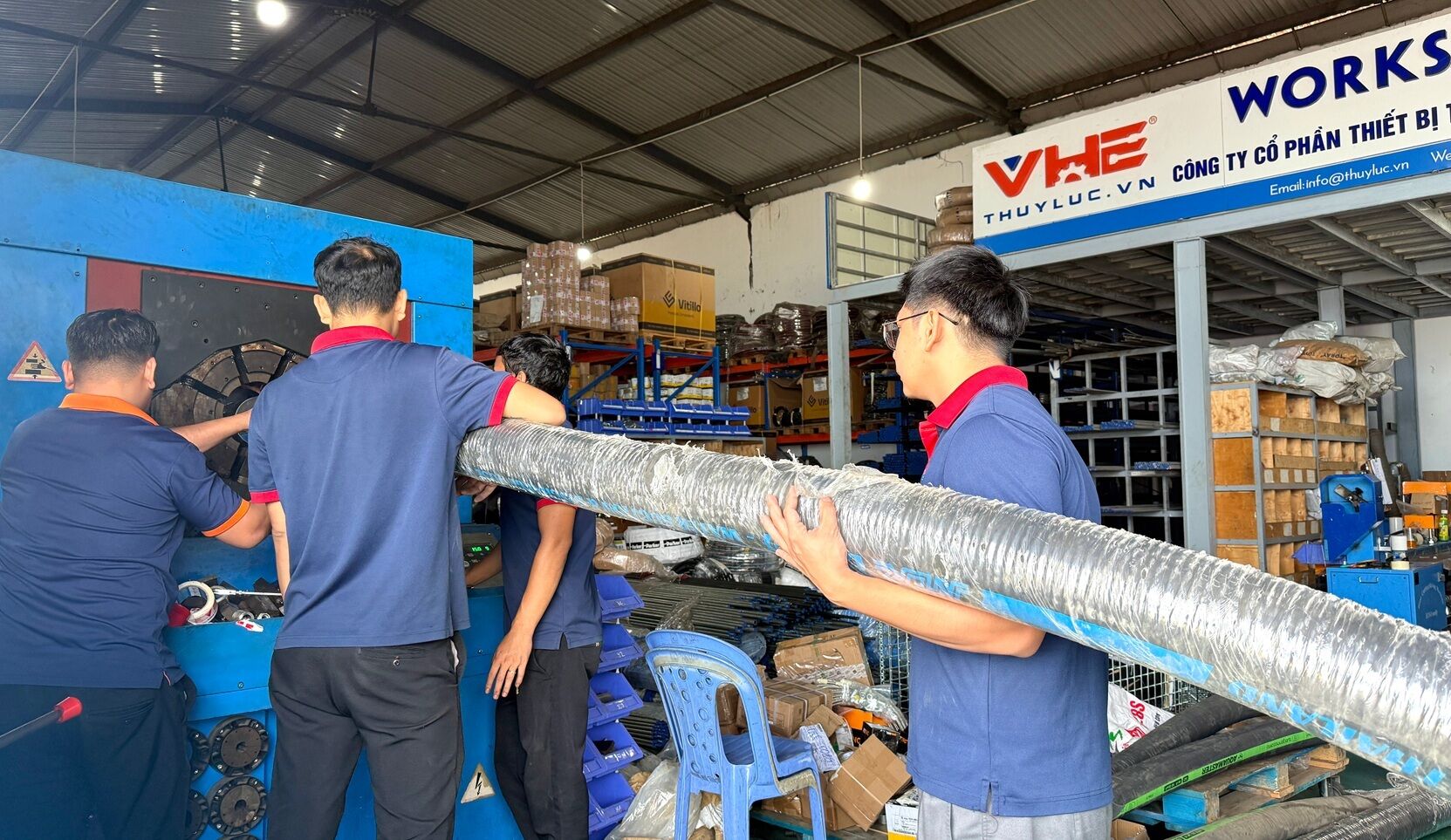 Hose crimping services (4’’, 5’’, 6’’) in Ho Chi Minh City