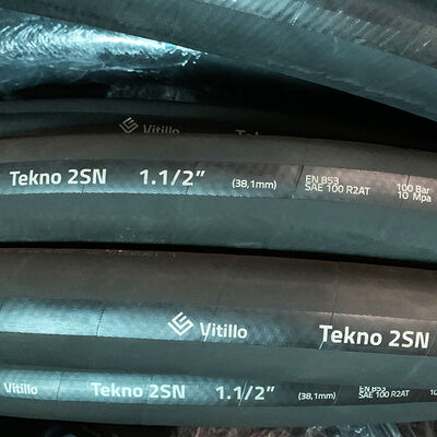 Tuy ô thủy lực Vitillo 2 lớp thép 1 1/2 SAE 100 R2AT - TH2SN24