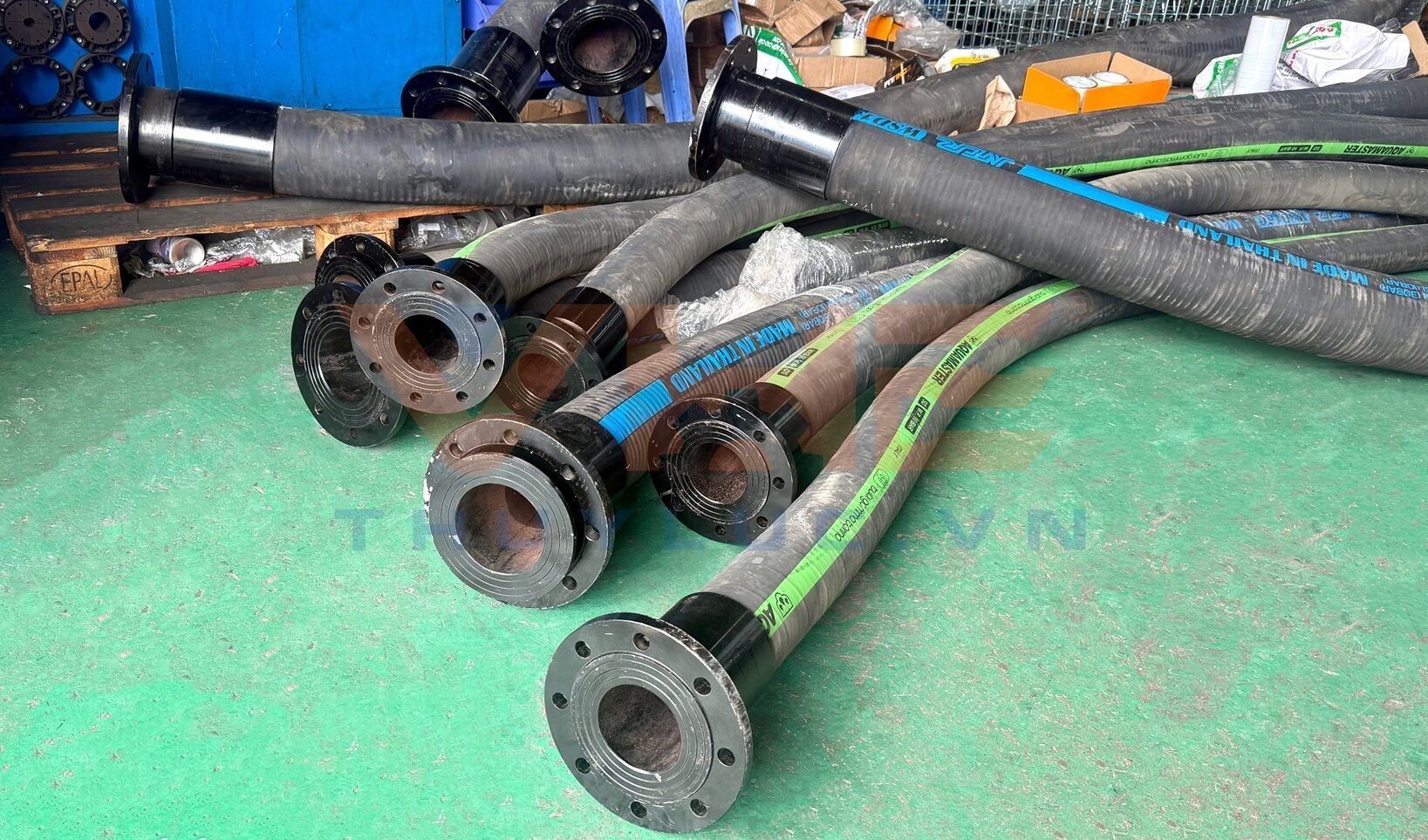 Large-diameter hose crimping services (4’’, 5’’, 6’’) in Ho Chi Minh City