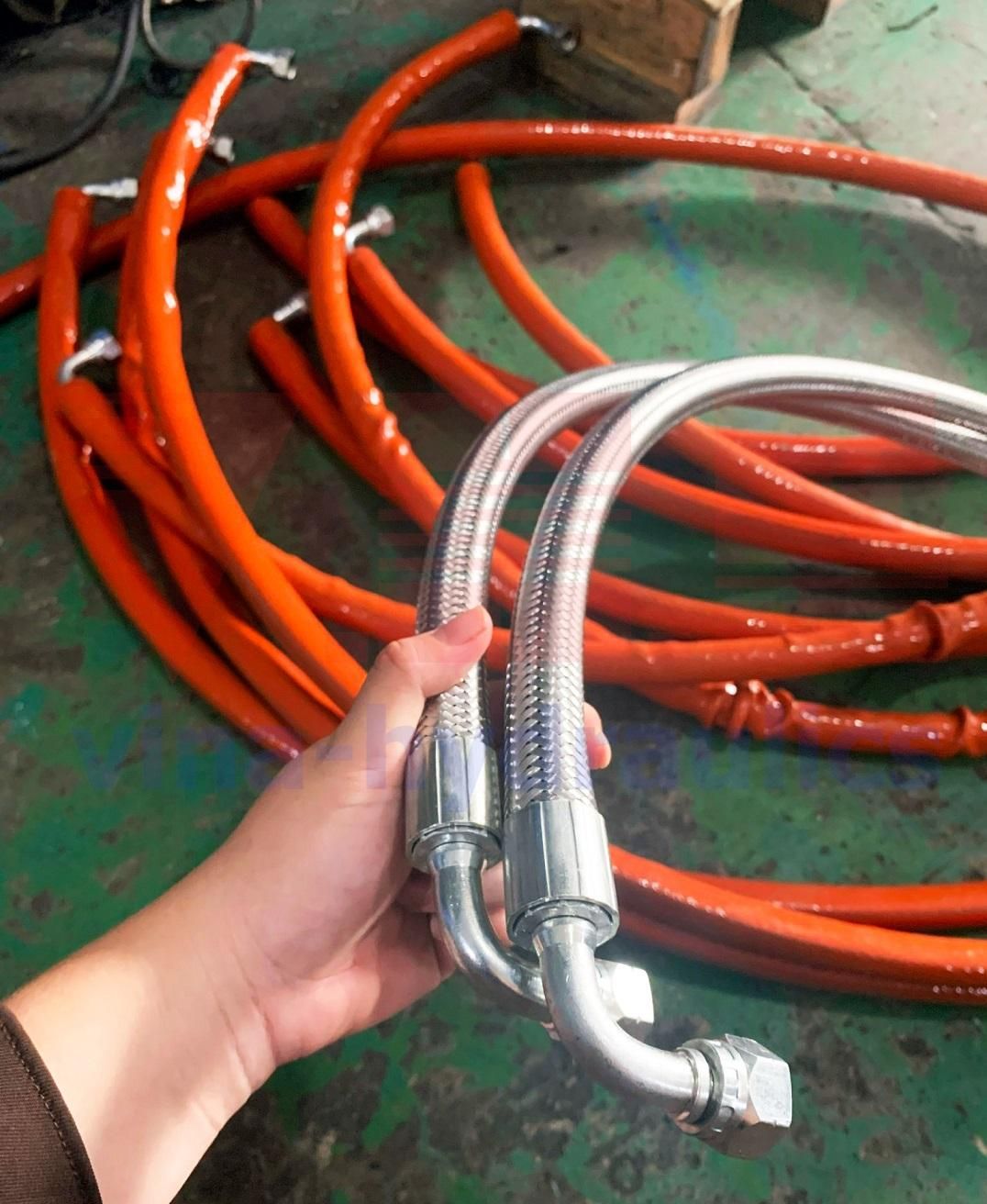 Ống Alfagomma 2SN bấm 2 đầu cong cùng chiều