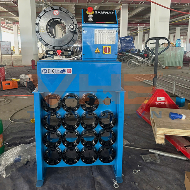 Delivering the Samway P32 Hydraulic Hose Crimper to a Fire Safety Partner in Can Tho