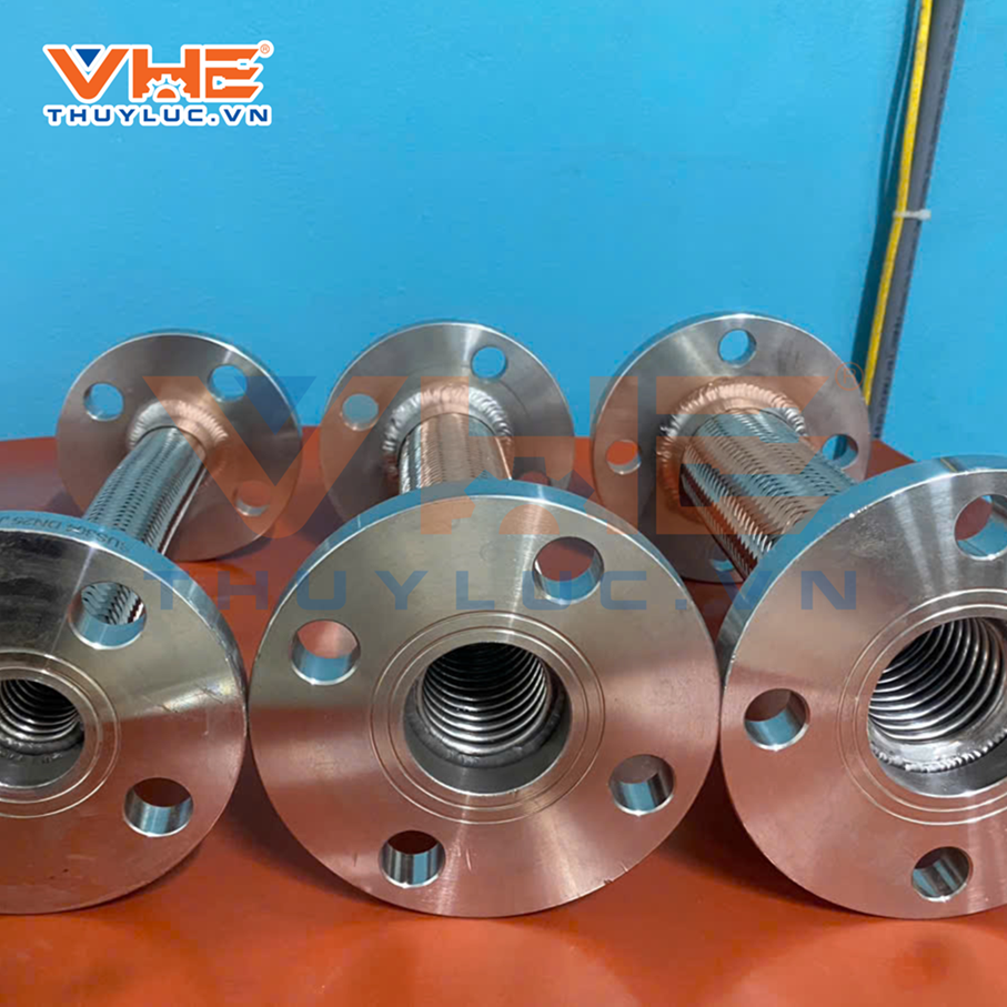 khớp nối mềm inox 2 đầu bích