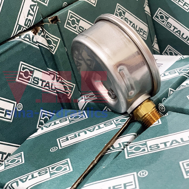 Đồng hồ áp thủy lực 1000bar phi 63mm Stauff