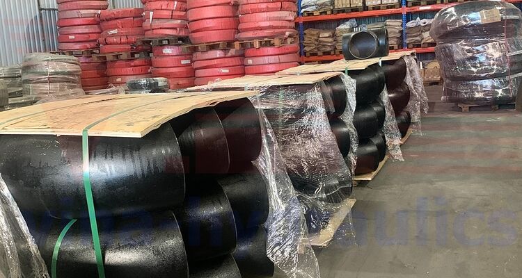 Vận chuyển chếch thép 48'', 40'' và cút thép 12'' cho nhà máy tại Bình Dương