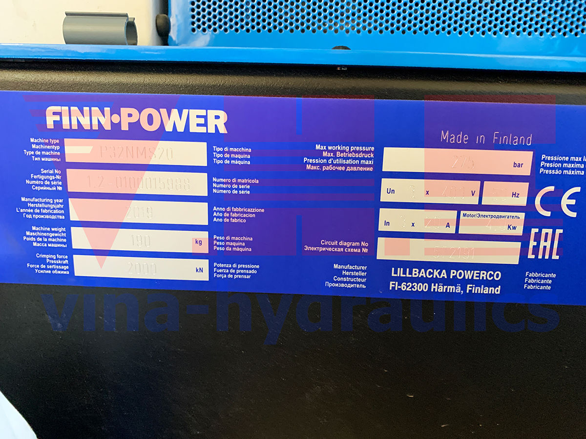Máy bấm ống Finn Power P32NMS20 chính hãng
