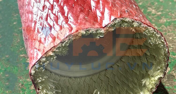 Dịch vụ gia công bọc vỏ chống cháy bảo vệ ống thủy lực