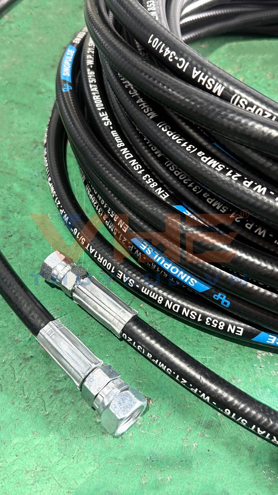 Bấm đầu ống thủy lực Sinopulse da bóng 1 lớp