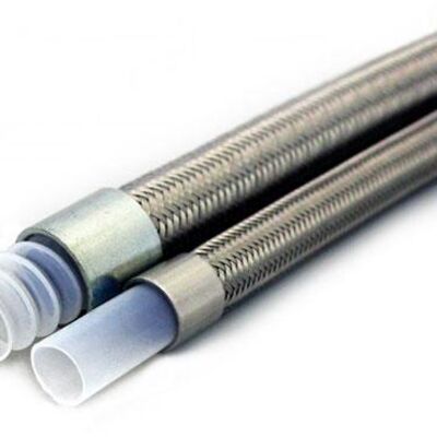 Ống Teflon bọc lưới inox - Ống nhựa chịu nhiệt PTFE bện inox