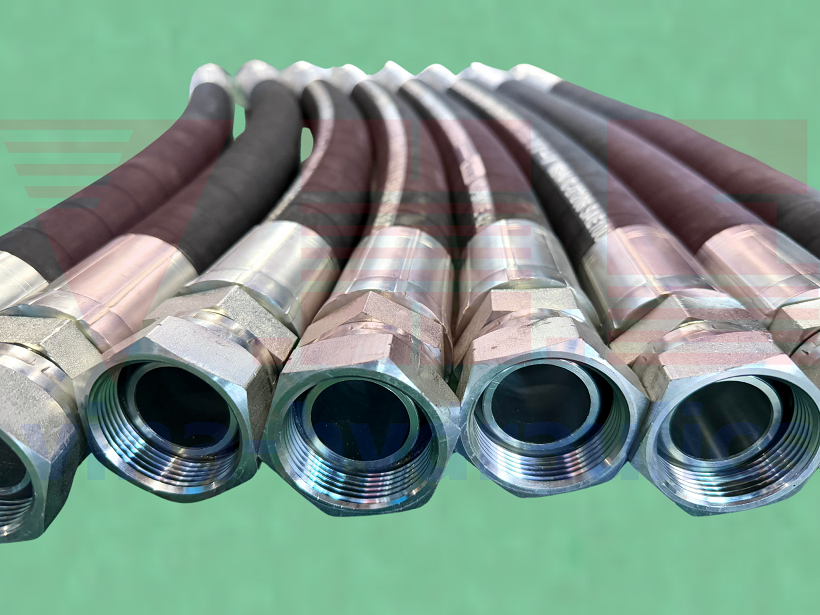 Ống mềm thủy lực Parker bấm 2 đầu thẳng BSP