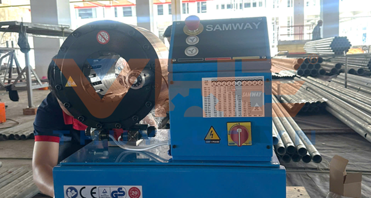 Delivering the Samway P32 Hydraulic Hose Crimper to a Fire Safety Partner in Can Tho
