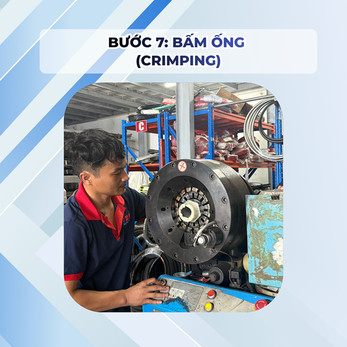 Bước 7_ Bấm ống (Crimping)