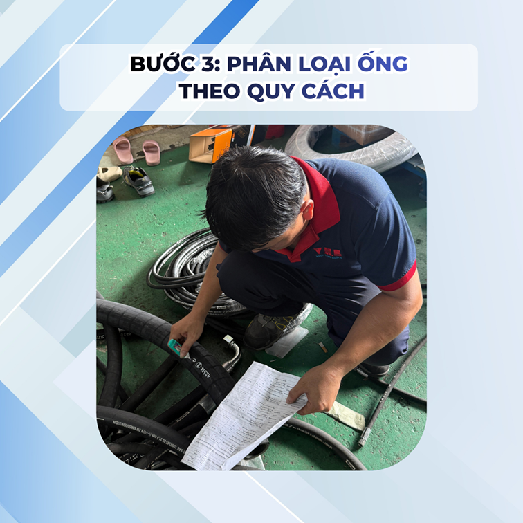 Bước 3_ Phân loại ống theo quy cách